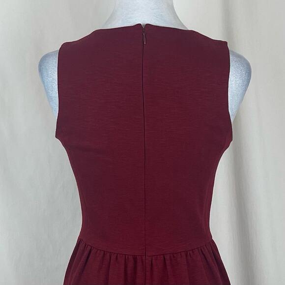 J Crew Brick Red Fit & Flare Career Office To Date Night  Dress Size XS - Picture 6 of 12